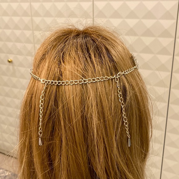 Boho crystal rhinestone headpiece crown - Picture 6 of 7